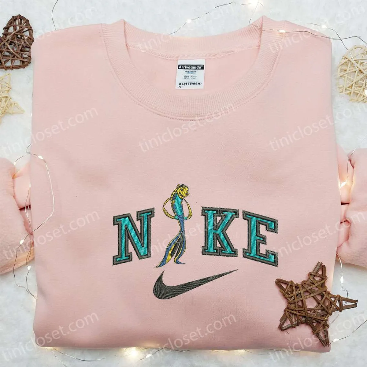 angie x nike cartoon embroidered hoodie disney characters embroidered sweatshirt custom embroidered hoodie guejg