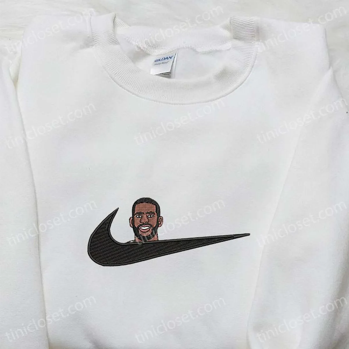 anthony davis x nike swoosh embroidered shirt basketball sports embroidered hoodie celebrity embroidered sweatshirt 4hu6f