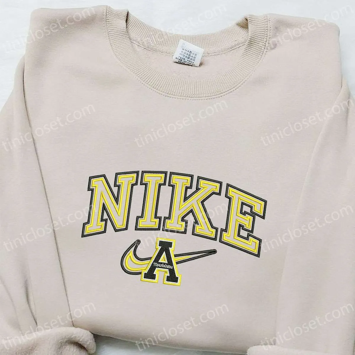 appalachian x nike embroidered hoodie nike inspired embroidered shirt best gift for family