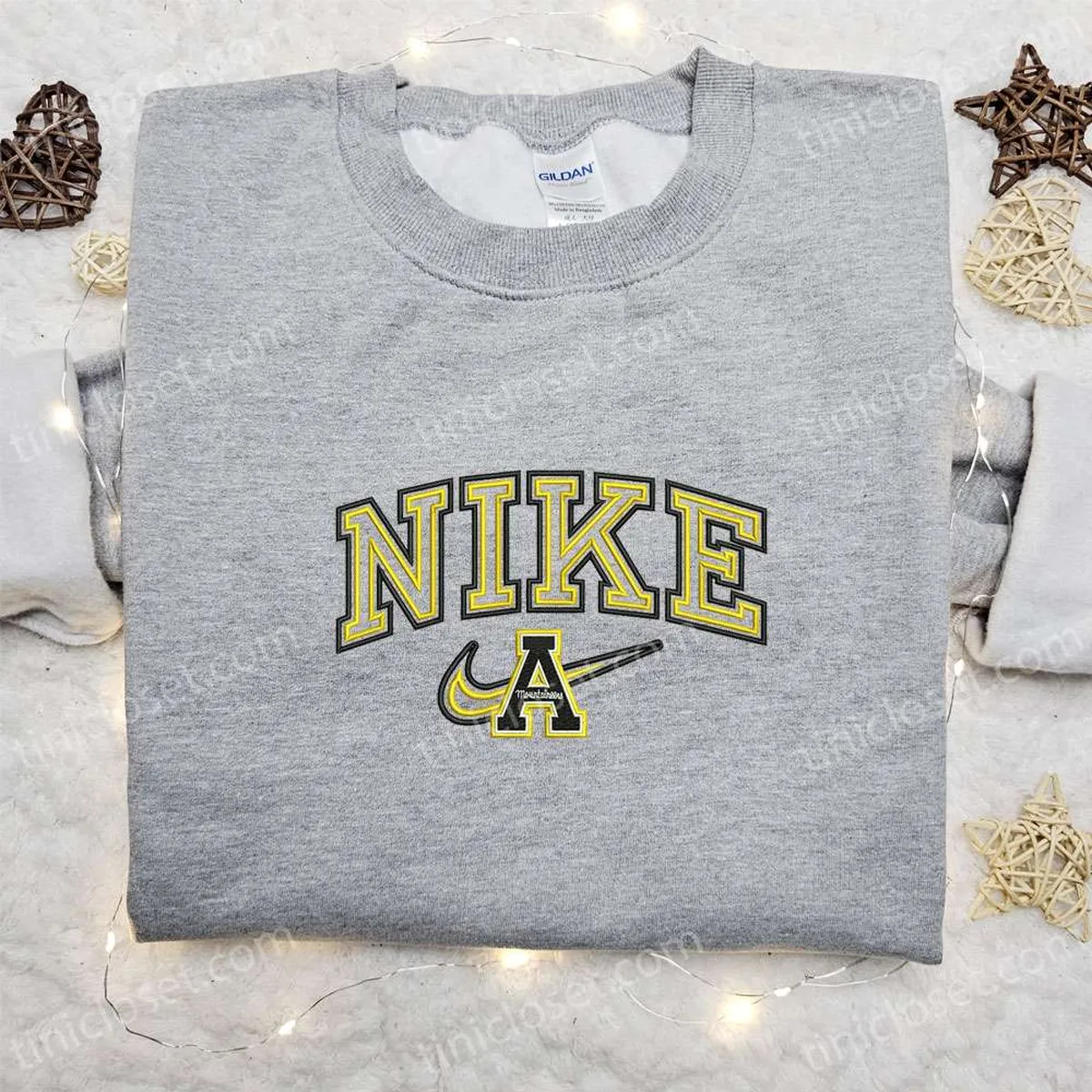 appalachian x nike embroidered hoodie nike inspired embroidered shirt best gift for family jpfpf