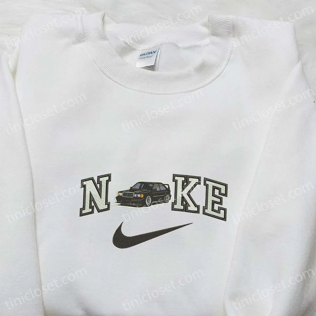 car badge x nike embroidered shirt transportation embroidered hoodie nike inspired embroidered sweatshirt egmye