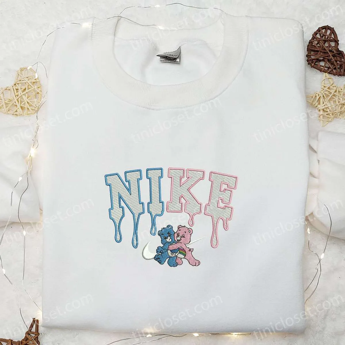 care bears x nike embroidered shirt cartoon embroidered hoodie best gift ideas for kids vgrkn