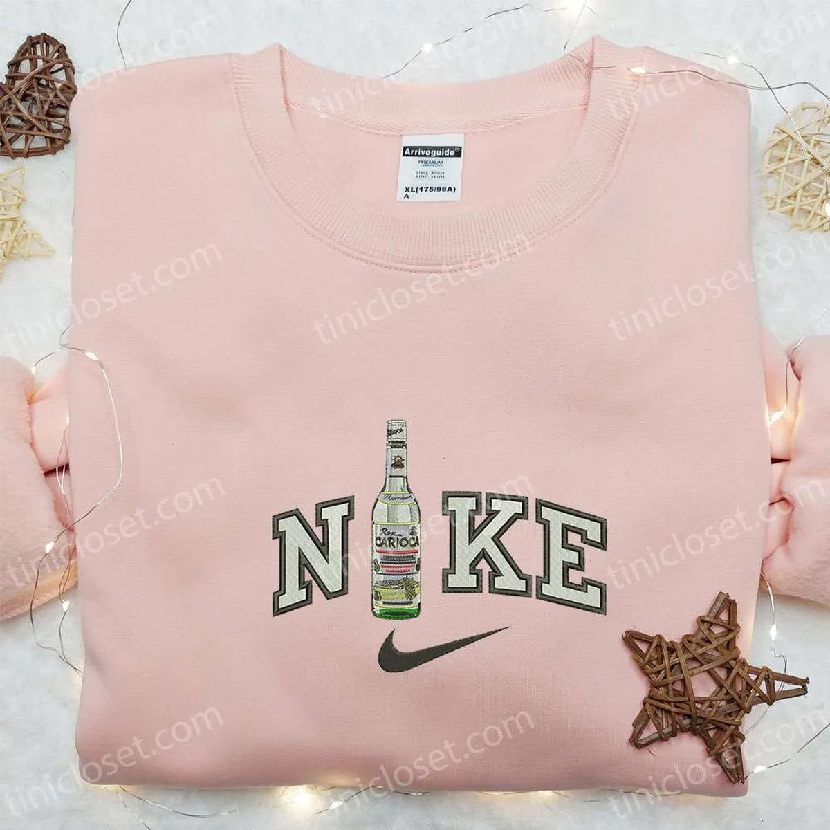 carioca bottle x nike embroidered shirt favorite drink embroidered shirt nike inspired embroidered shirt