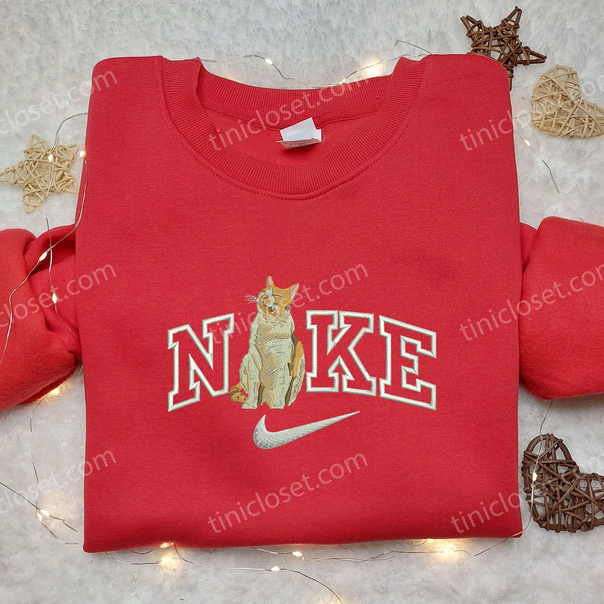 cat pop x nike embroidered shirt animal embroidered shirt custom nike embroidered shirt nvkqu