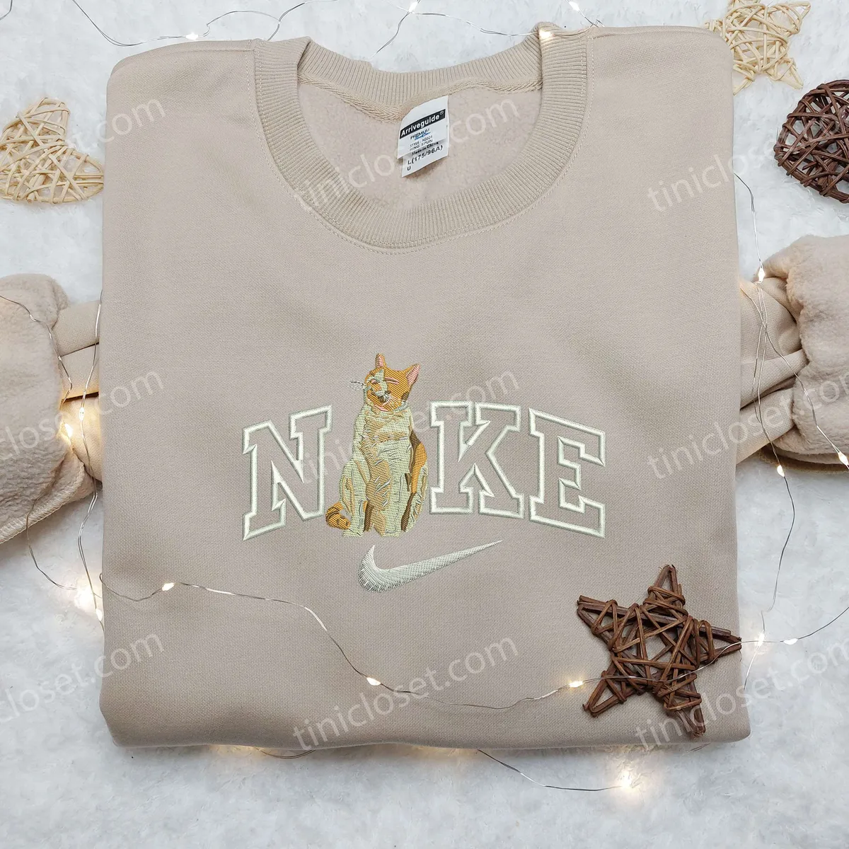 cat pop x nike embroidered shirt animal embroidered shirt custom nike embroidered shirt