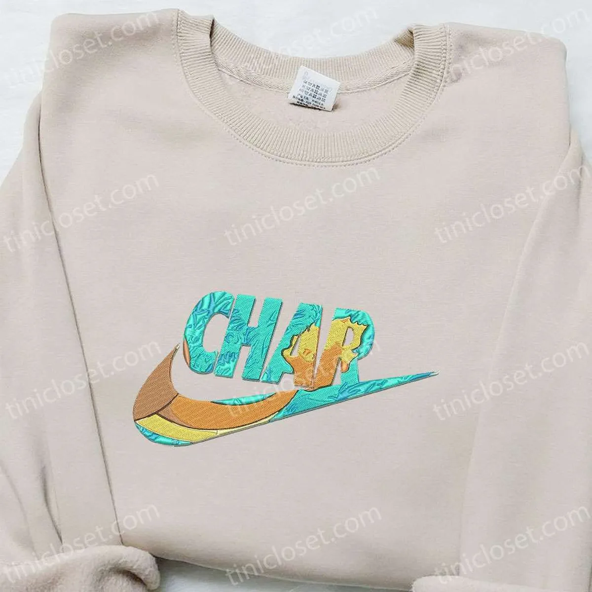 charizard pokemon x swoosh anime embroidered hoodie cool anime clothing best gift ideas for family