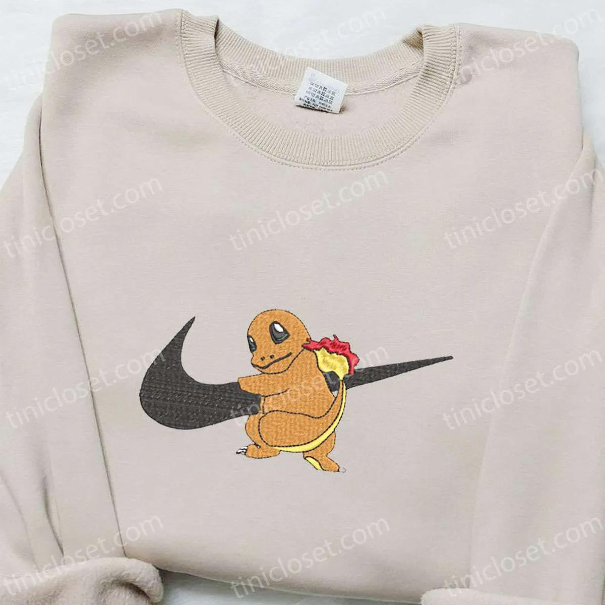 charmander pokemon x swoosh anime embroidered hoodie cool anime clothing best gift ideas for family 7ls3m
