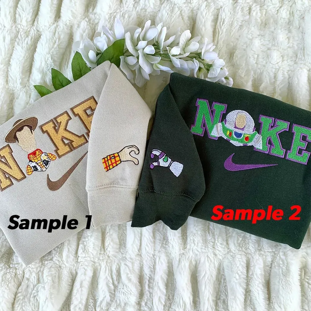 cowboy space ranger x nike embroidered shirt embroidered sweatshirt fashion style for couples hhlyu