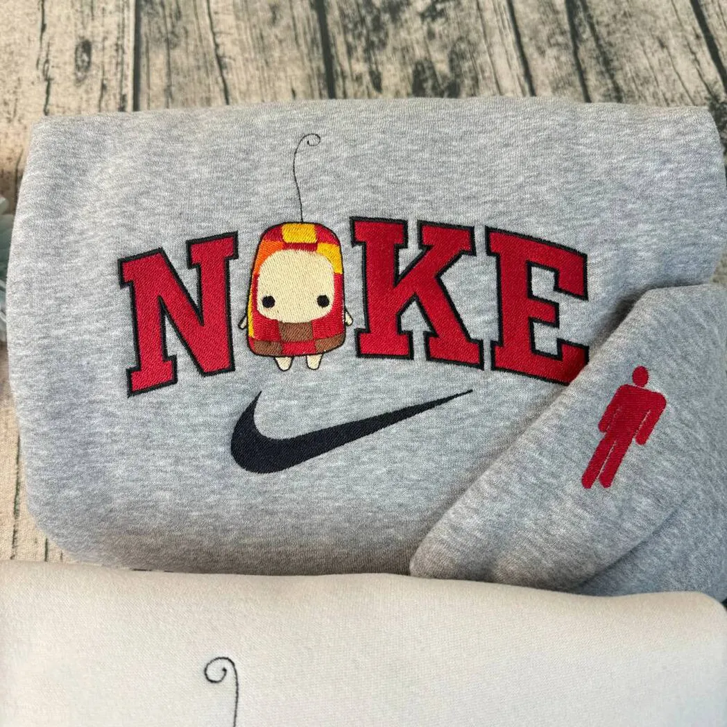 cute ilomilo x nike embroidered shirt embroidered sweatshirt fashion style for couples vp2p3