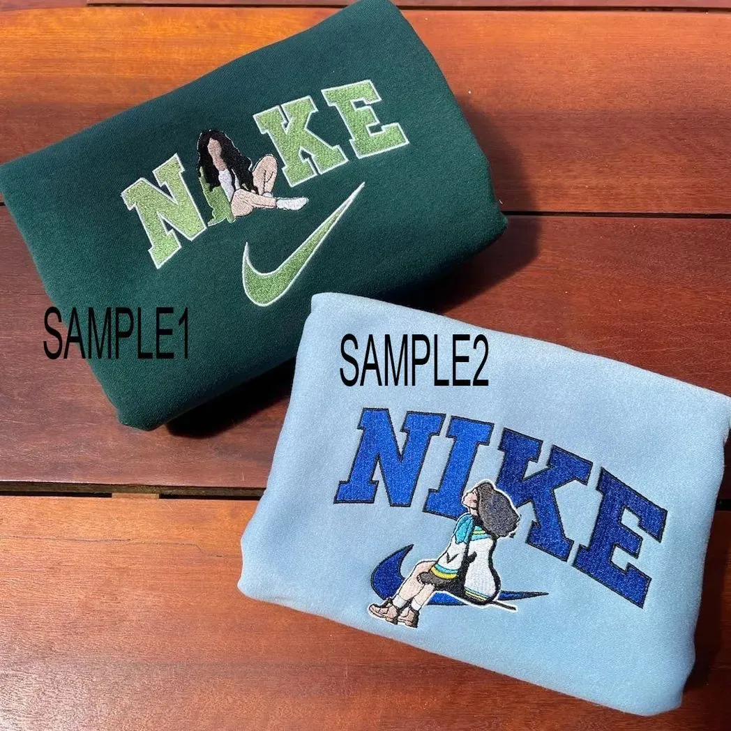 cute shadow nike x nike embroidered sweatshirt fashion style for couples valentines gift for himher ou5or