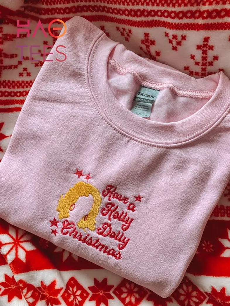 dolly parton music christmas embroidered sweatshirt fashion style fkfjd