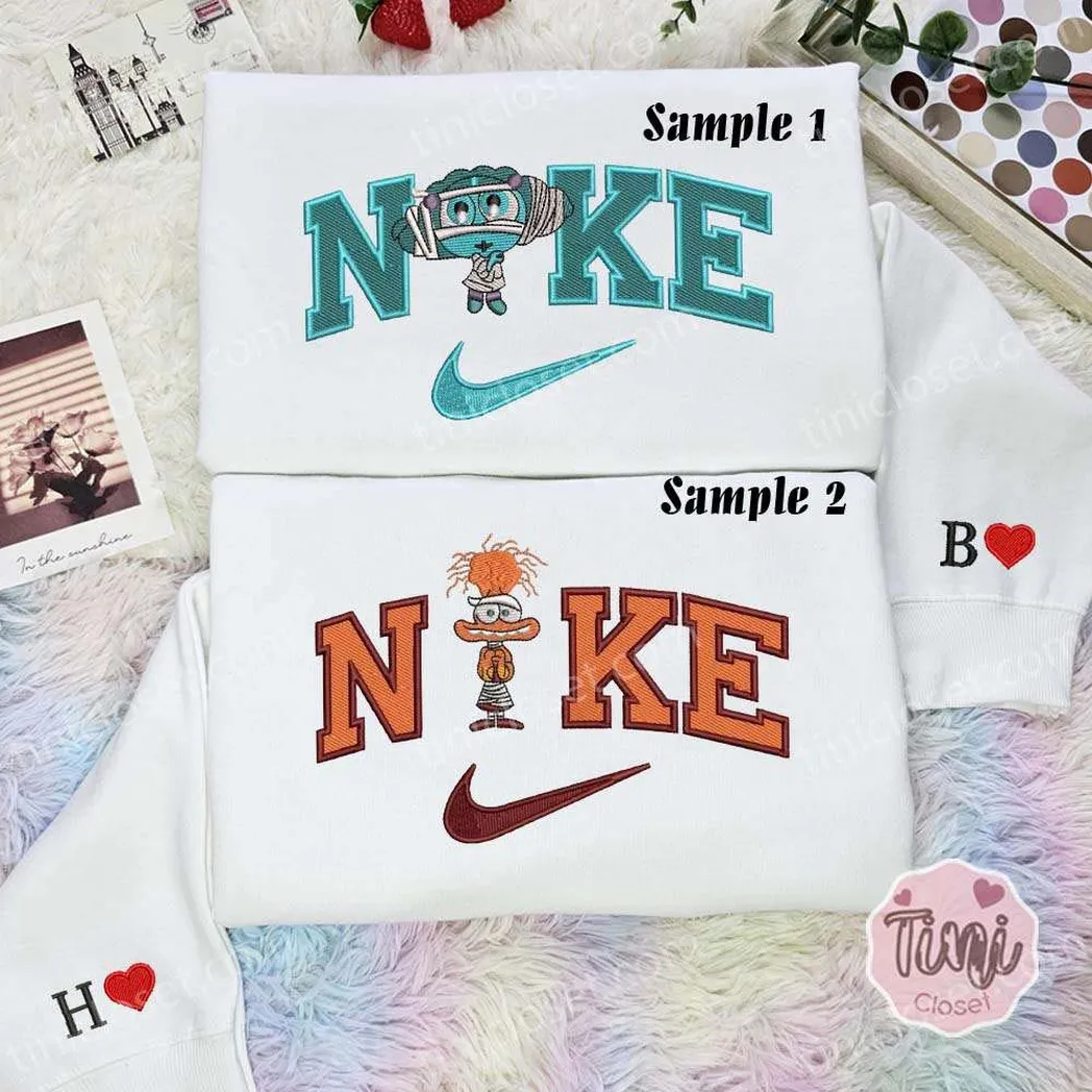 envy and anxiety mummy inside out x nike embroidered shirt embroidered sweatshirt fashion style for couples f4qov