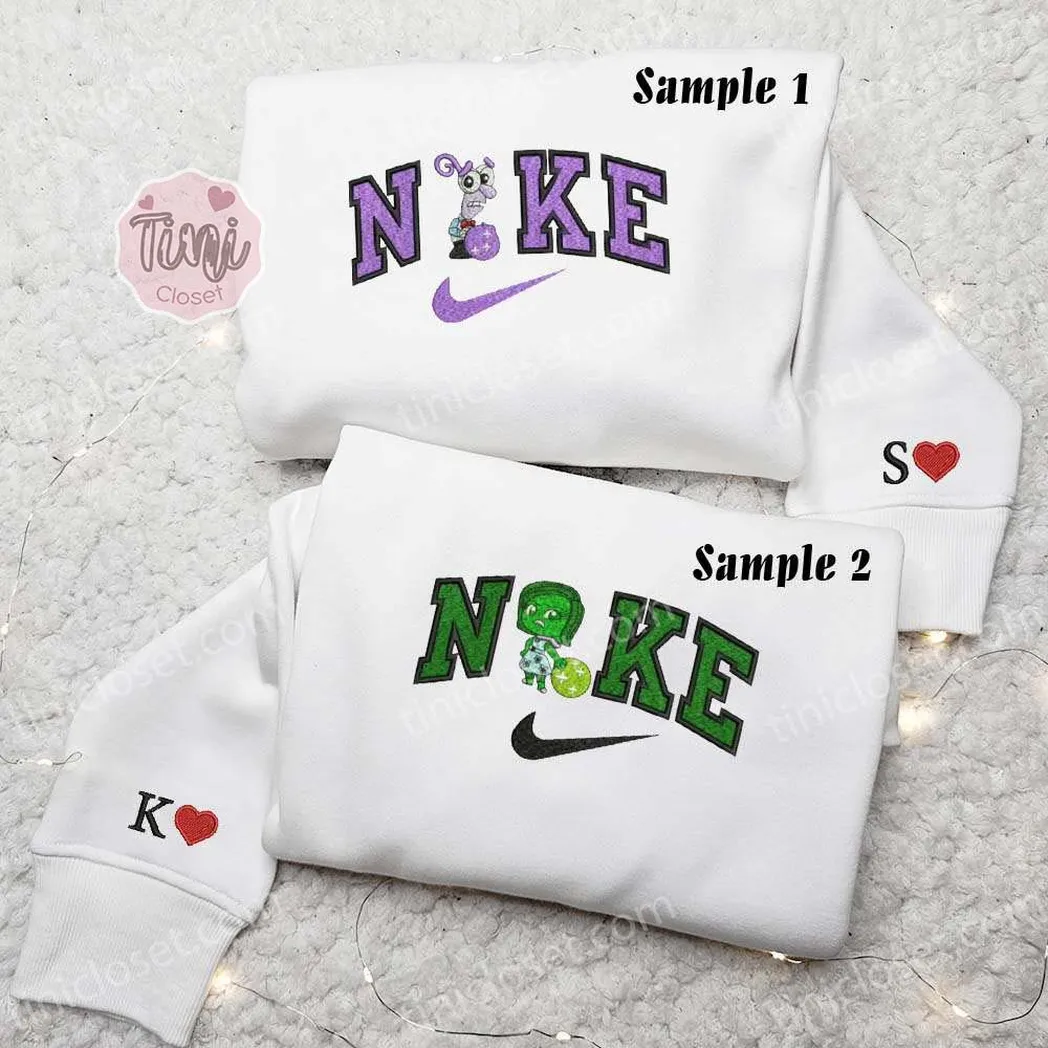fear and disgust with memory orbs inside out x nike embroidered shirt embroidered sweatshirt fashion style for couples v2fdt