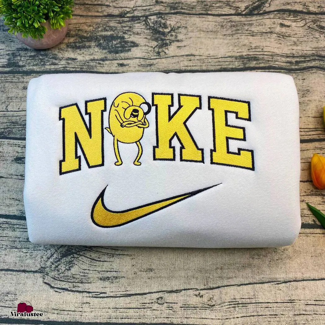 finn and jake couple x nike embroidered shirt embroidered sweatshirt fashion style for couples y288k