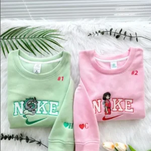 haku and chihiro spirited away embroidered sweatshirt studio ghibli hoodie gift for fan anime couple matching embroidery 91v5p
