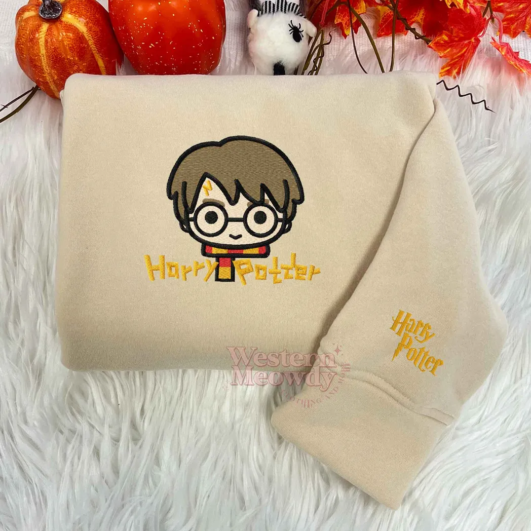 harry potter movies embroidered sweatshirt fashion style