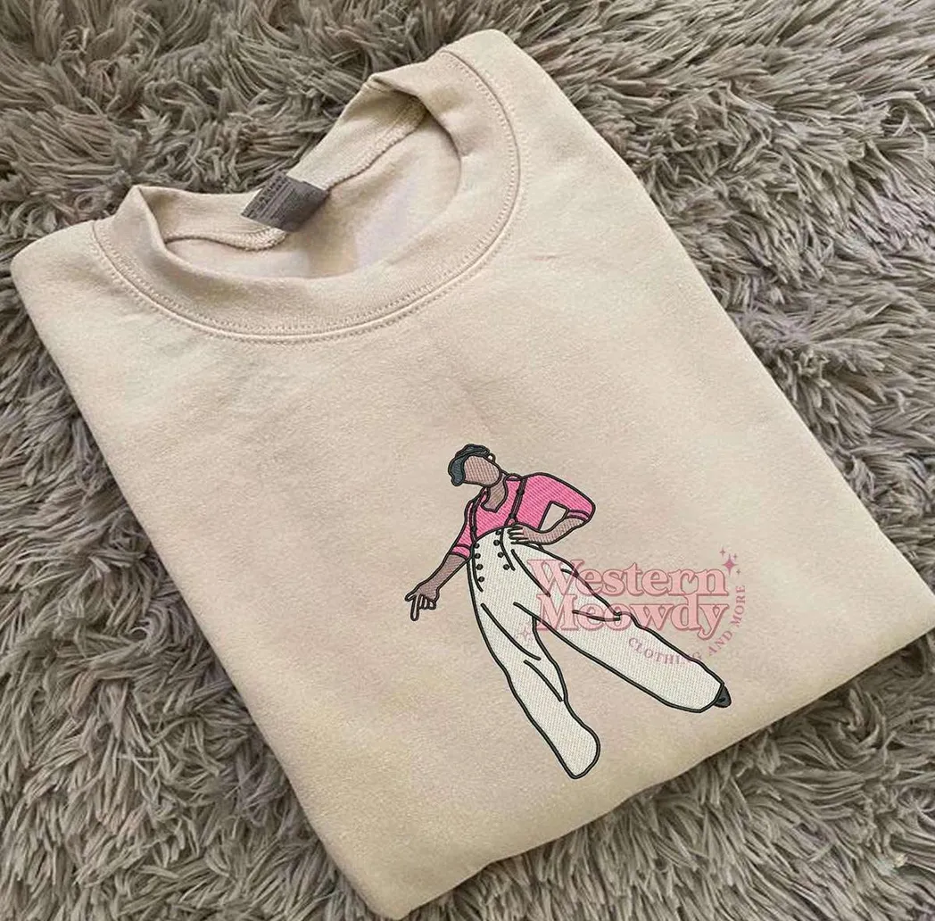 harry styles music embroidered sweatshirt fashion style agmrr