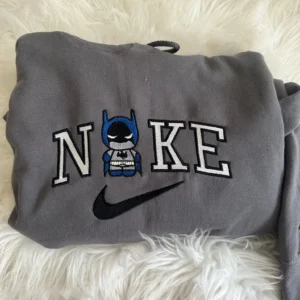 hello kitty and batman cartoon embroidered sweatshirt fashion style for couple jexl0