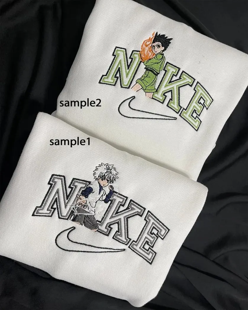 hunter and hunter shirt x nike embroidered sweatshirt fashion style for couples valentines gift for himher dinlr