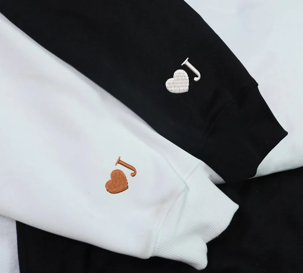lovely droid couple star wars embroidered sweatshirt maching embroidered hoodie for couple boyfriend girlfriend n5jzj