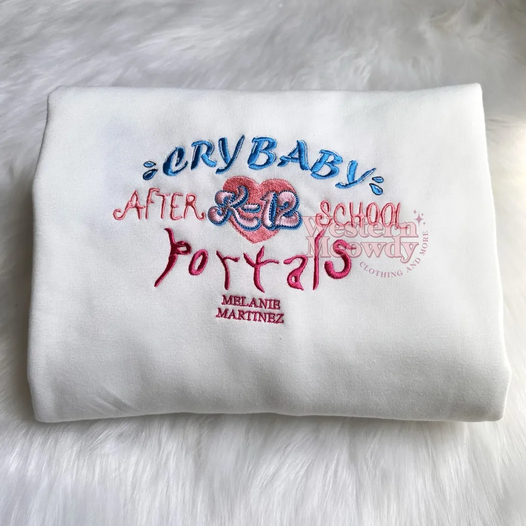 melanie martinez music embroidered sweatshirt fashion style kelft