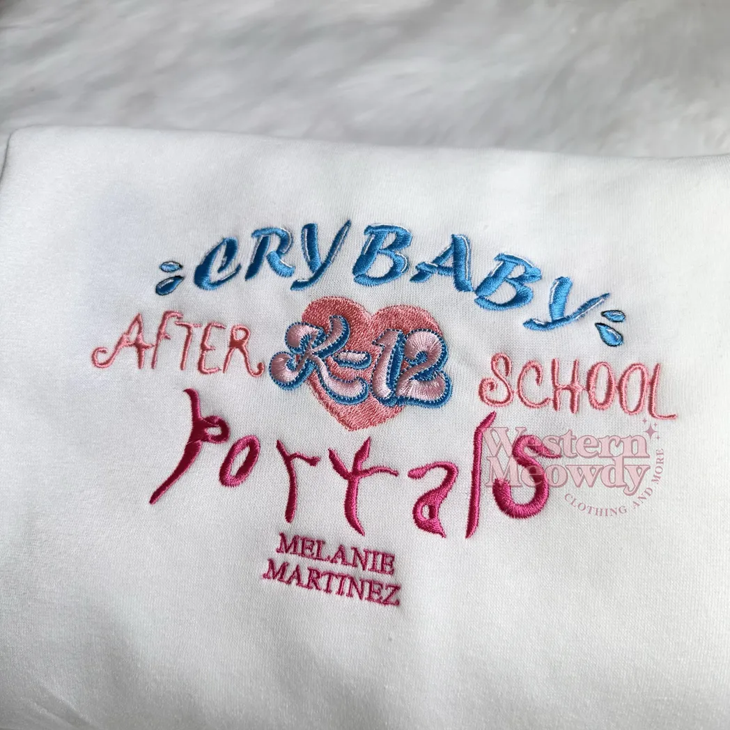 melanie martinez music embroidered sweatshirt fashion style wqr3e
