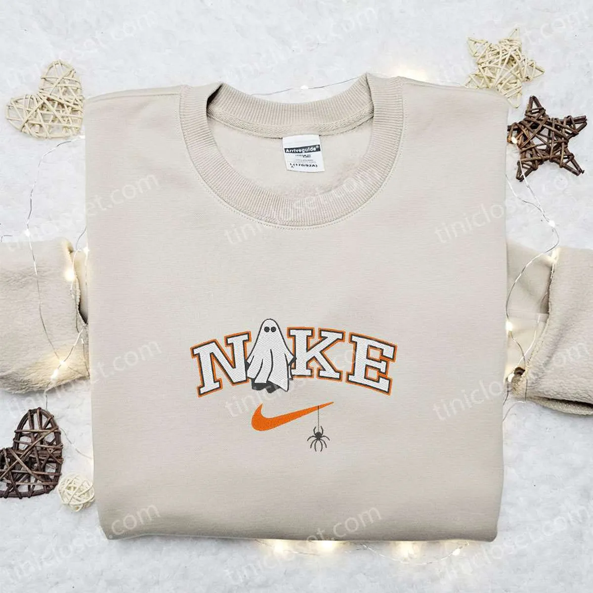 nike x ghost halloween embroidered sweatshirt spooky embroidered hoodie nike inspired embroidered t shirt jb9ld