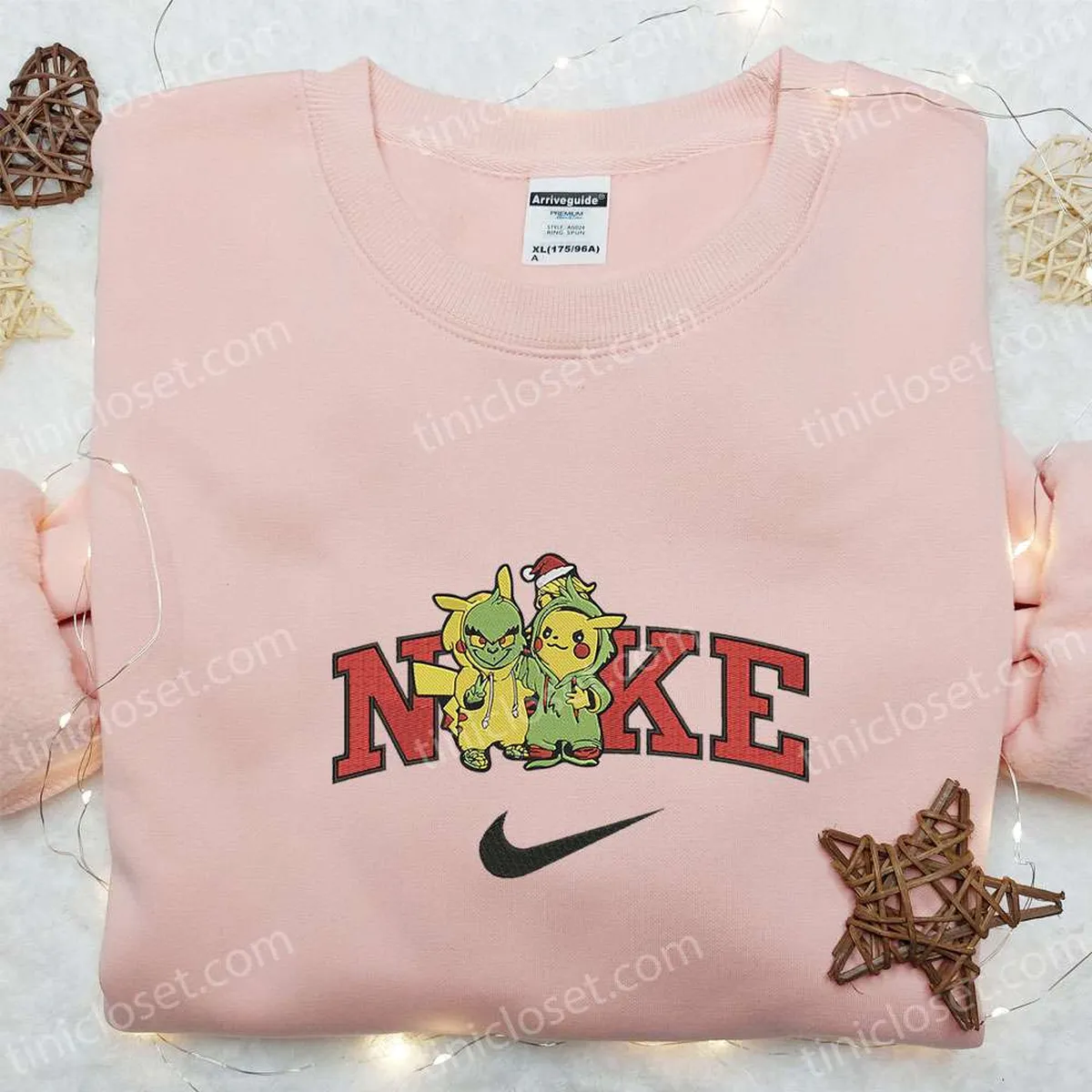 nike x grinch pikachu halloween embroidered shirt adorable halloween embroidered shirt pokemon embroidered shirt breck