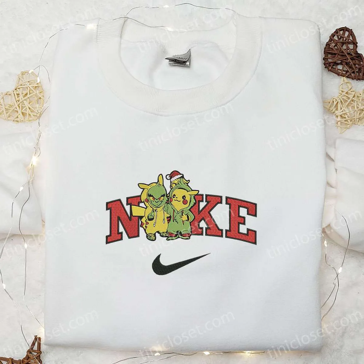nike x grinch pikachu halloween embroidered shirt adorable halloween embroidered shirt pokemon embroidered shirt kqvpr