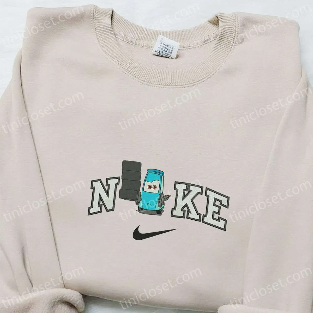 nike x guido disney pixar embroidered sweatshirt pixar cars embroidered hoodie custom nike embroidered t shirt cdboe