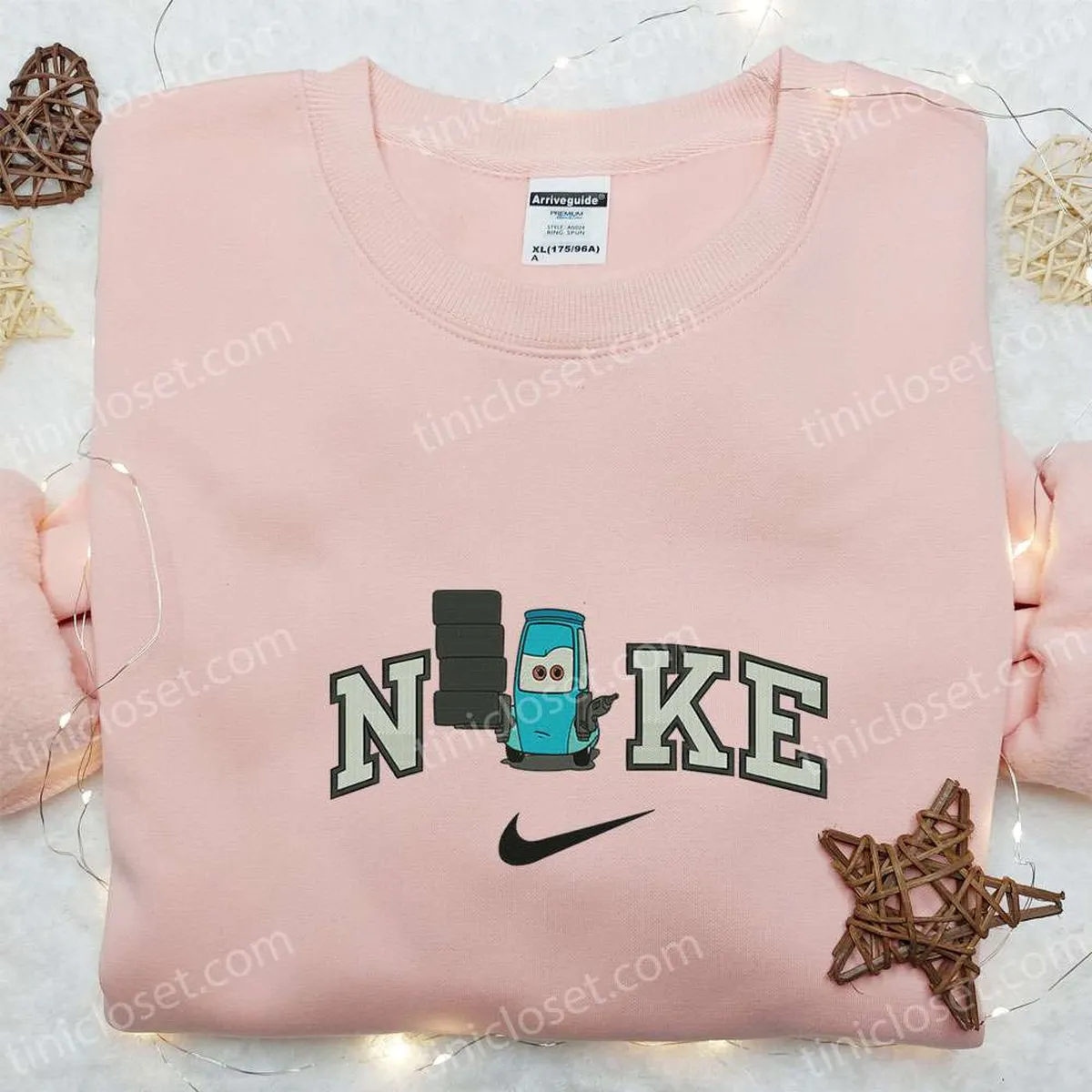 nike x guido disney pixar embroidered sweatshirt pixar cars embroidered hoodie custom nike embroidered t shirt lpkvc