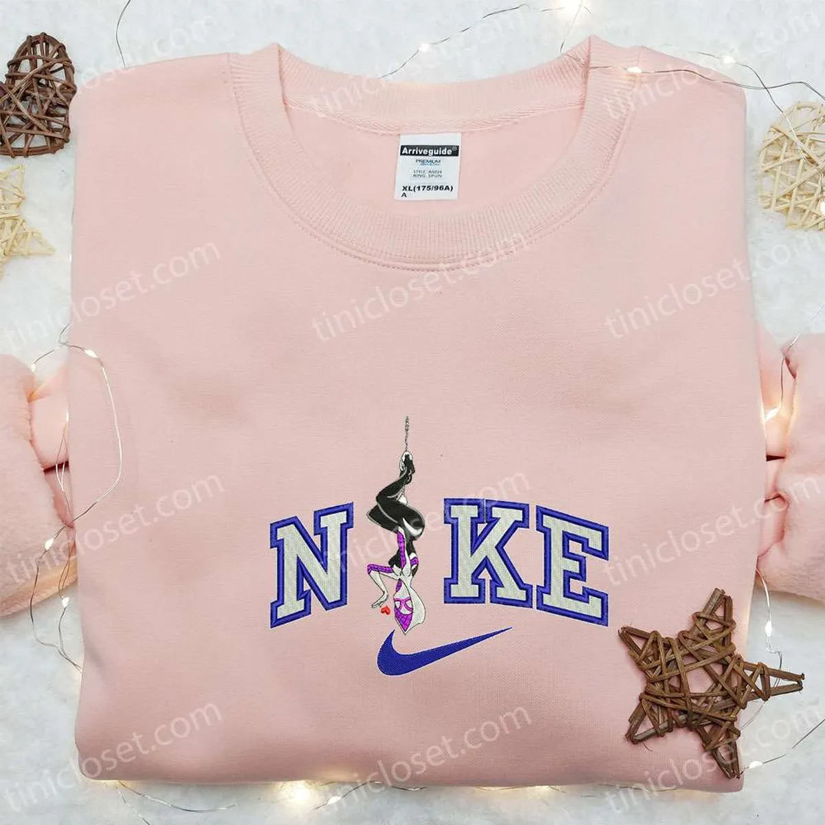 nike x gwen movie embroidered sweatshirt marvel universe embroidered hoodie custom nike embroidered t shirt 4tcwc