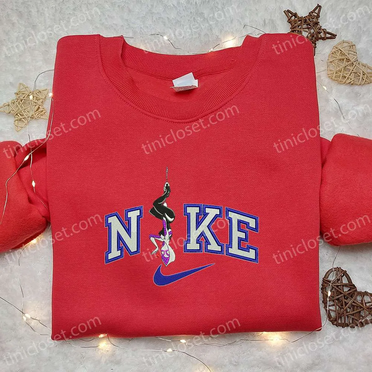 nike x gwen movie embroidered sweatshirt marvel universe embroidered hoodie custom nike embroidered t shirt fodff