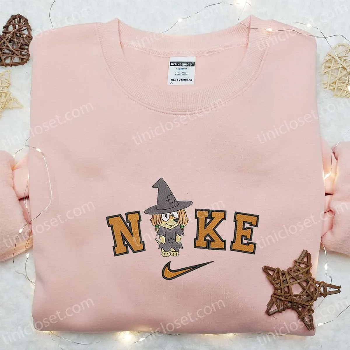 nike x halloween bluey dog embroidered shirt cute halloween embroidered shirt best halloween gifts for family