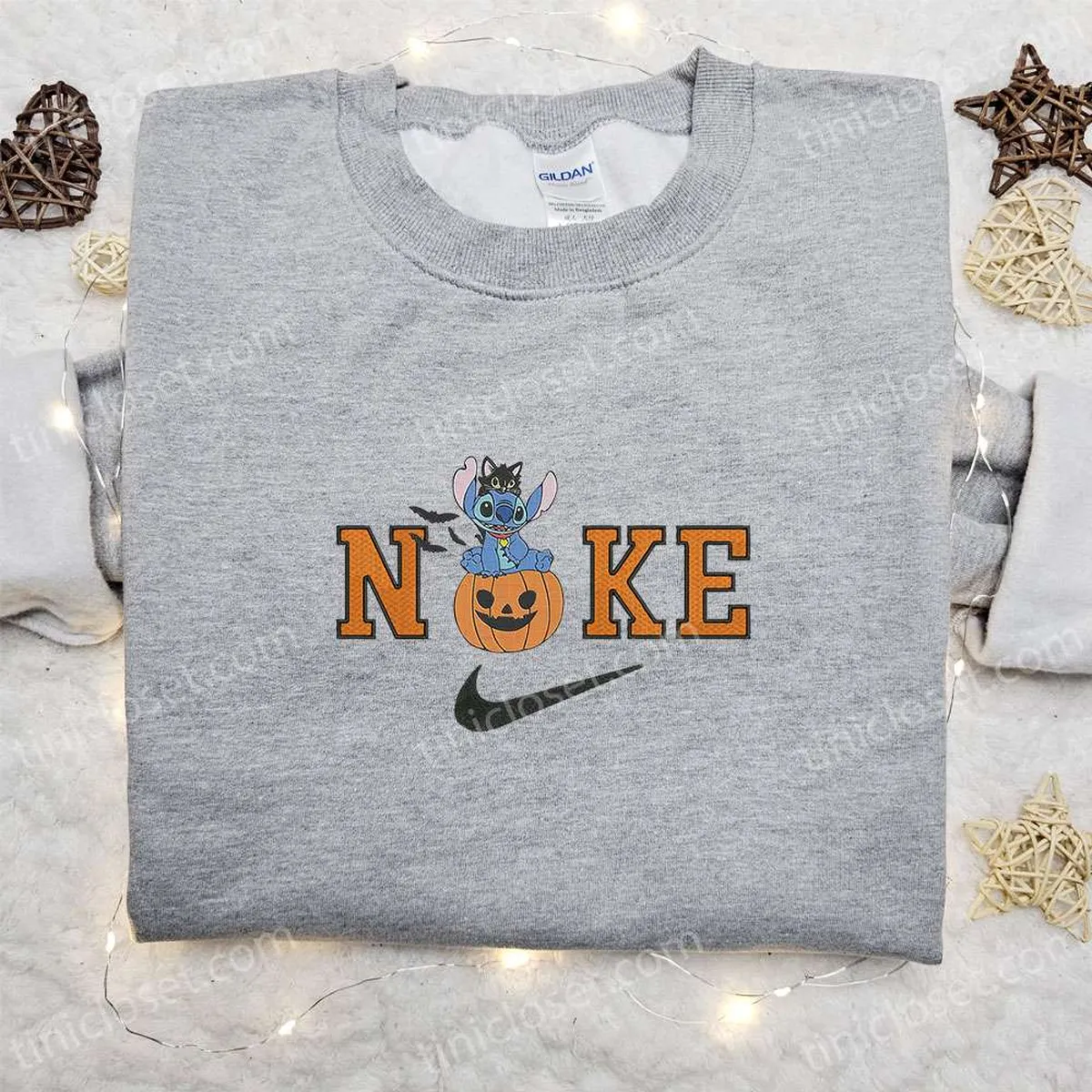 nike x halloween pumpkin stitch embroidered hoodie disney embroidered sweatshirt best gifts for halloween lovers 6ivzh