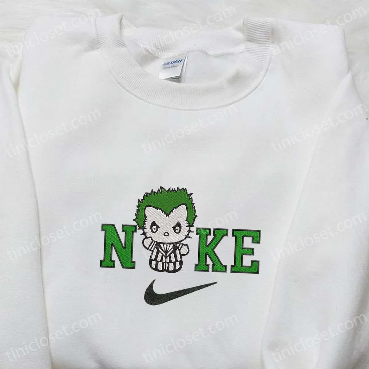 nike x hello kitty beetlejuice embroidered hoodie funny halloween embroidered sweatshirt best gifts for family 0hwfc