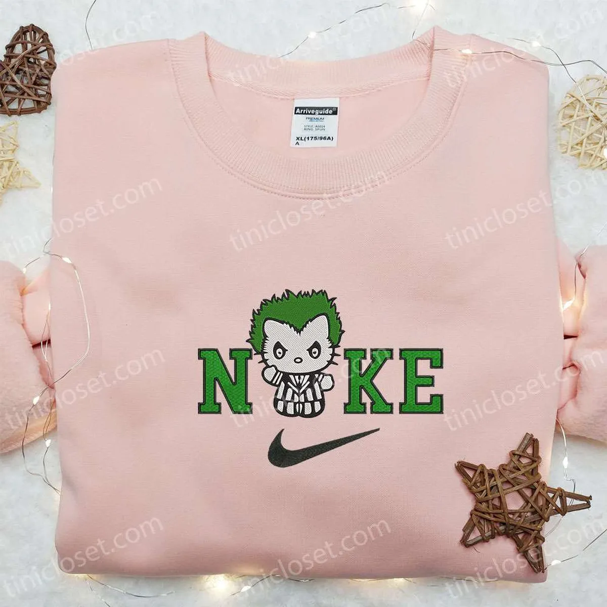 nike x hello kitty beetlejuice embroidered hoodie funny halloween embroidered sweatshirt best gifts for family nbwg6