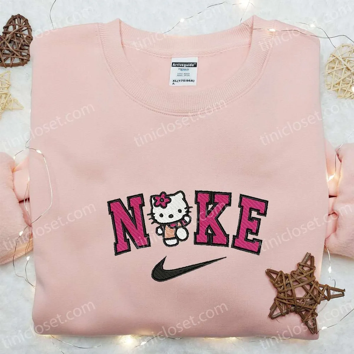 nike x hello kitty embroidered sweatshirt hello kitty cartoon embroidered shirt the best gift