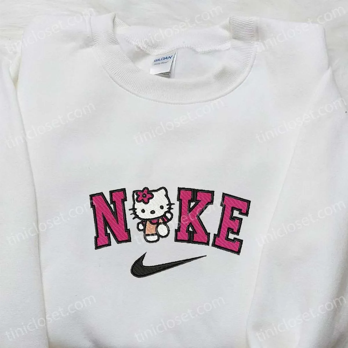 nike x hello kitty embroidered sweatshirt hello kitty cartoon embroidered shirt the best gift snqtj