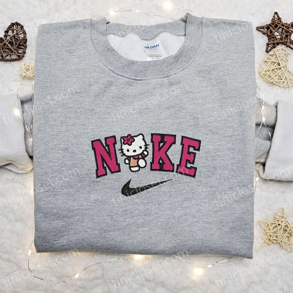 nike x hello kitty embroidered sweatshirt hello kitty cartoon embroidered shirt the best gift wrizt