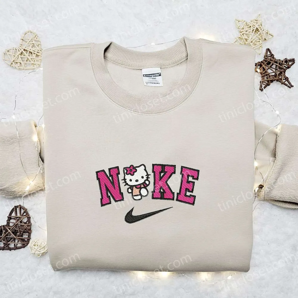 nike x hello kitty embroidered sweatshirt hello kitty cartoon embroidered shirt the best gift