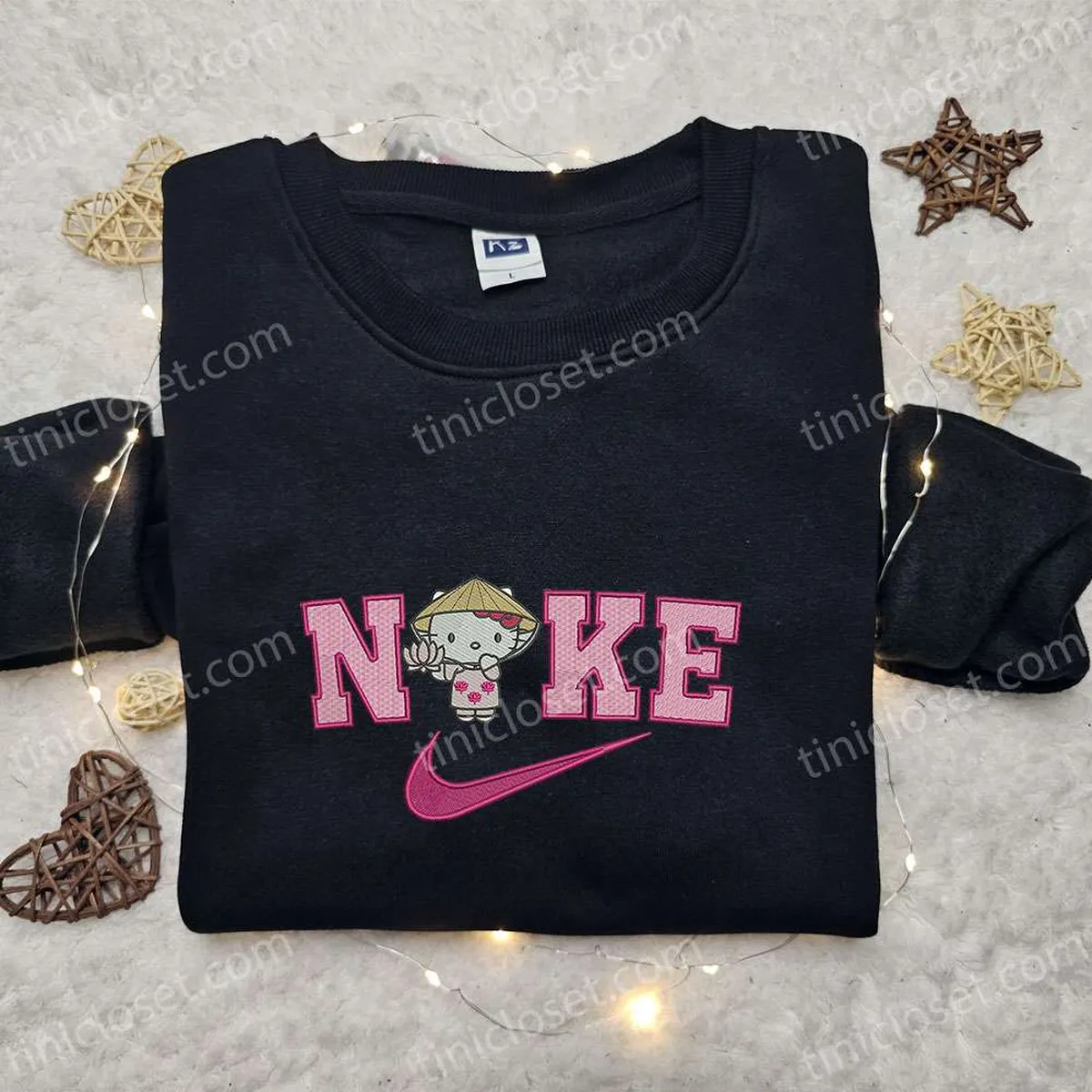 nike x hello kitty farmer embroidered shirt nike inspired embroidered shirt cute embroidered shirt i4iif