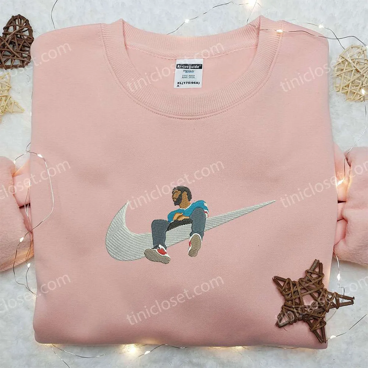 nike x j cole embroidered shirt celebrity embroidered shirt nike logo embroidered shirt yufqa