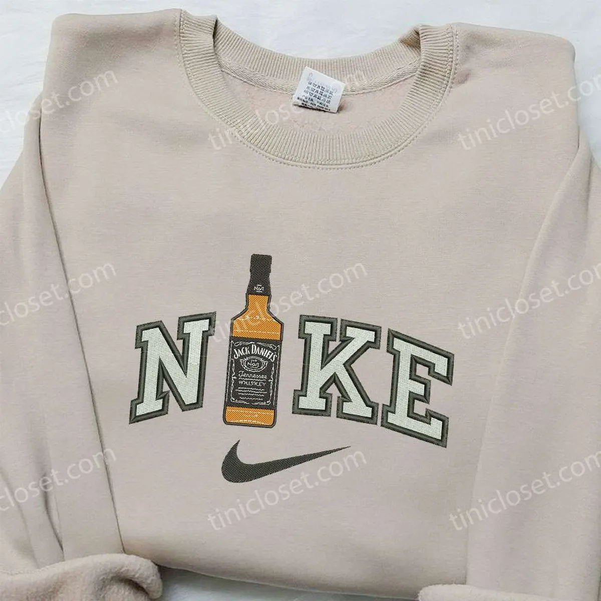 nike x jack daniel wine bottle embroidered shirt favor drinking embroidered shirt nike inspired embroidered shirt ly9q5
