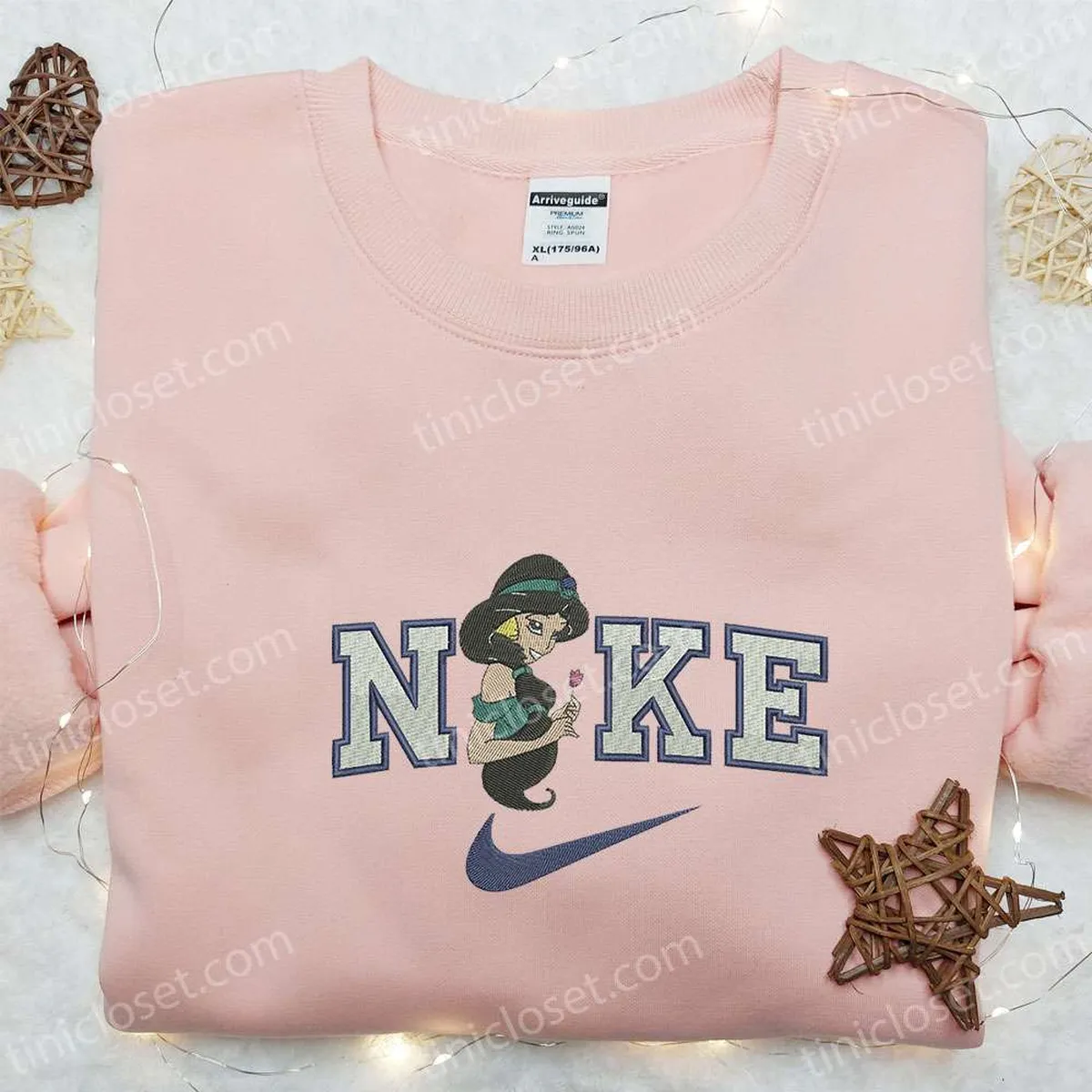 nike x jasmine princess embroidered sweatshirt walt disney embroidered shirt nike inspired embroidered t shirt cqajs