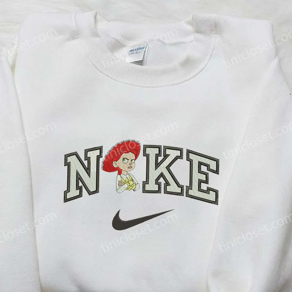 nike x jessie toy story embroidered shirt disney embroidered shirt nike inspired embroidered shirt