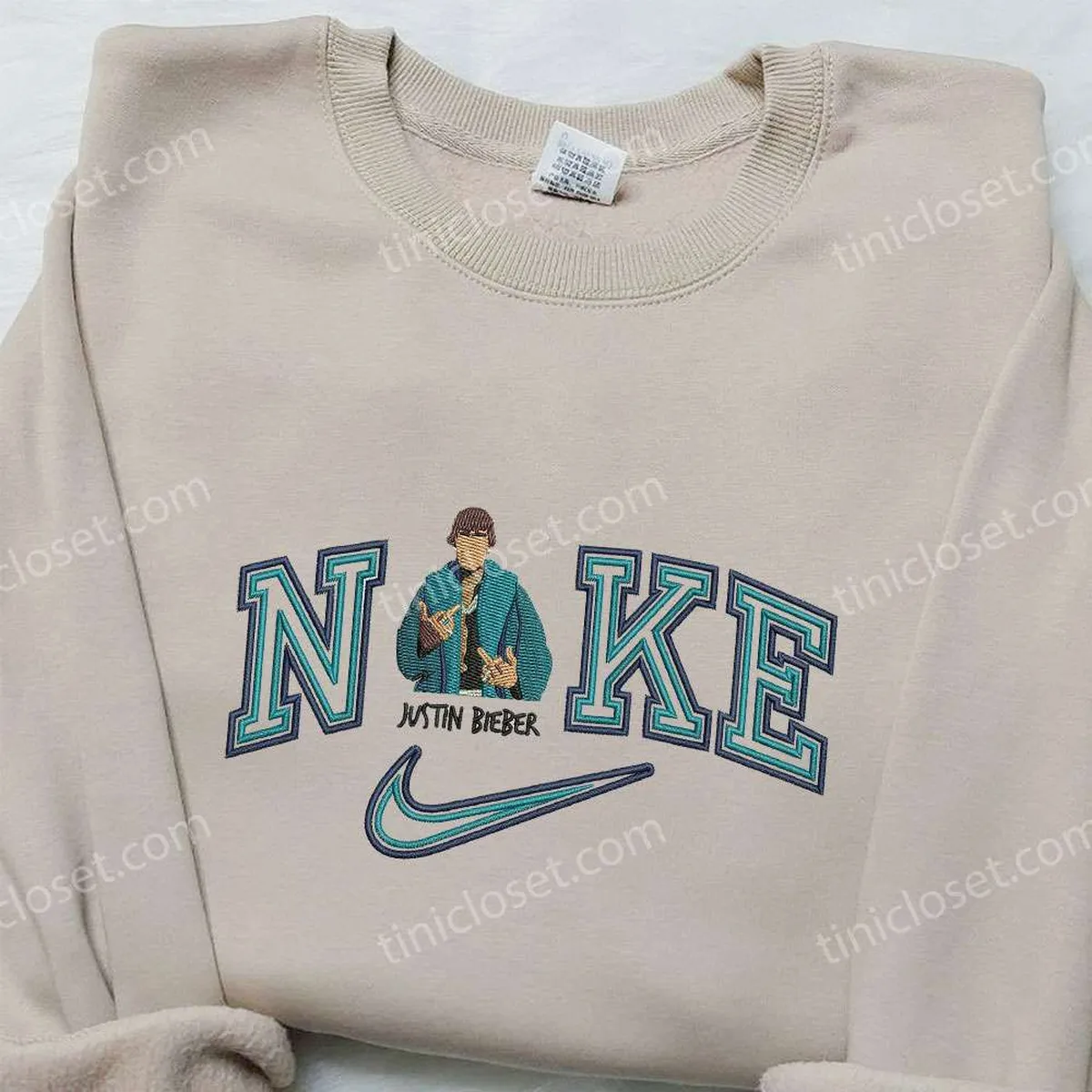 nike x justin bieber embroidered shirt celebrity embroidered shirt nike inspired embroidered shirt rfjka