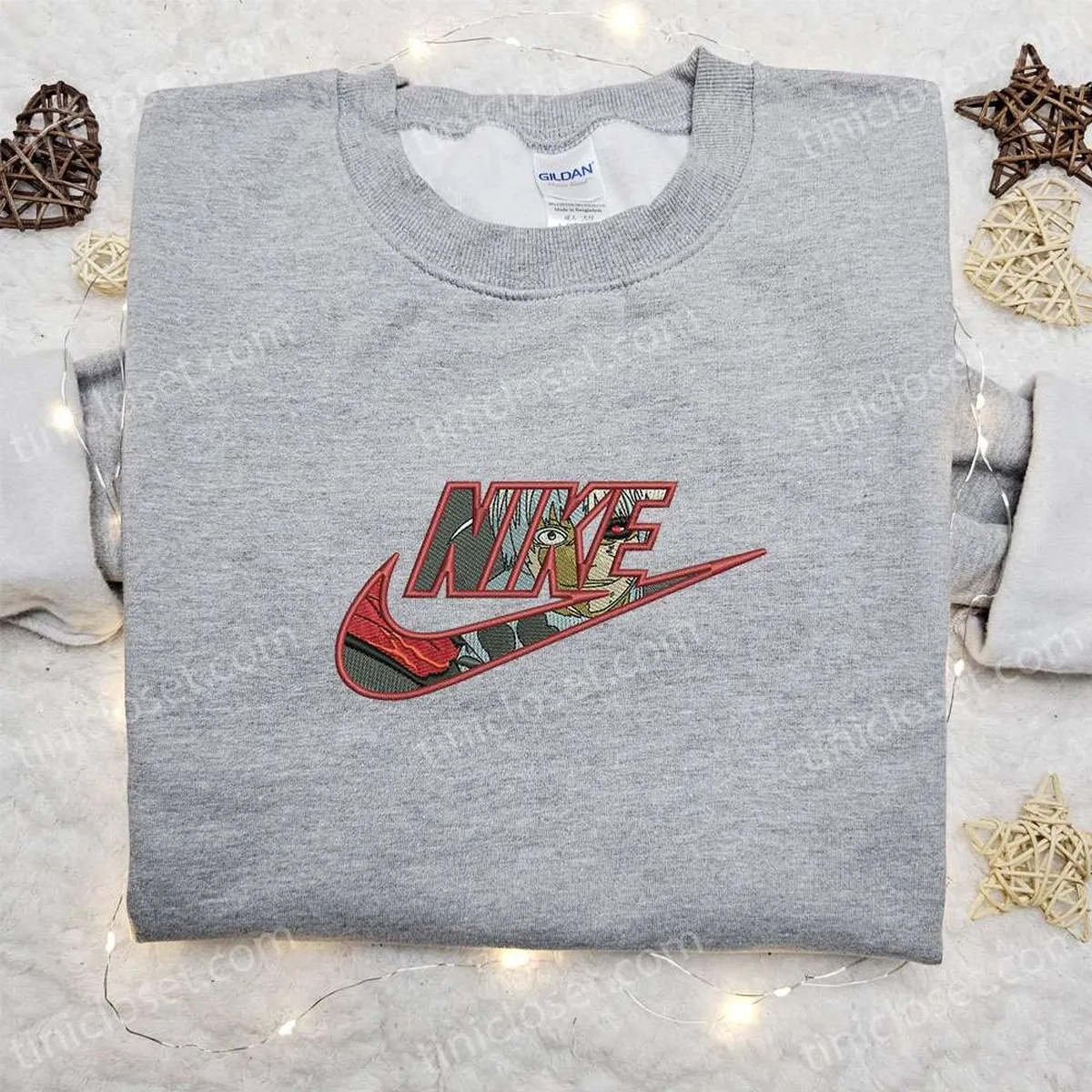 nike x ken kaneki anime embroidered sweatshirt tokyo ghoul embroidered hoodie best birthday gift for family
