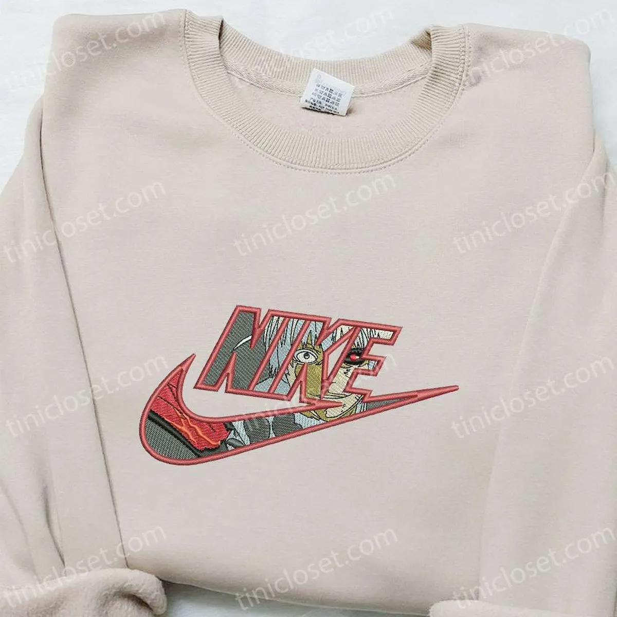 nike x ken kaneki anime embroidered sweatshirt tokyo ghoul embroidered hoodie best birthday gift for family jnnng