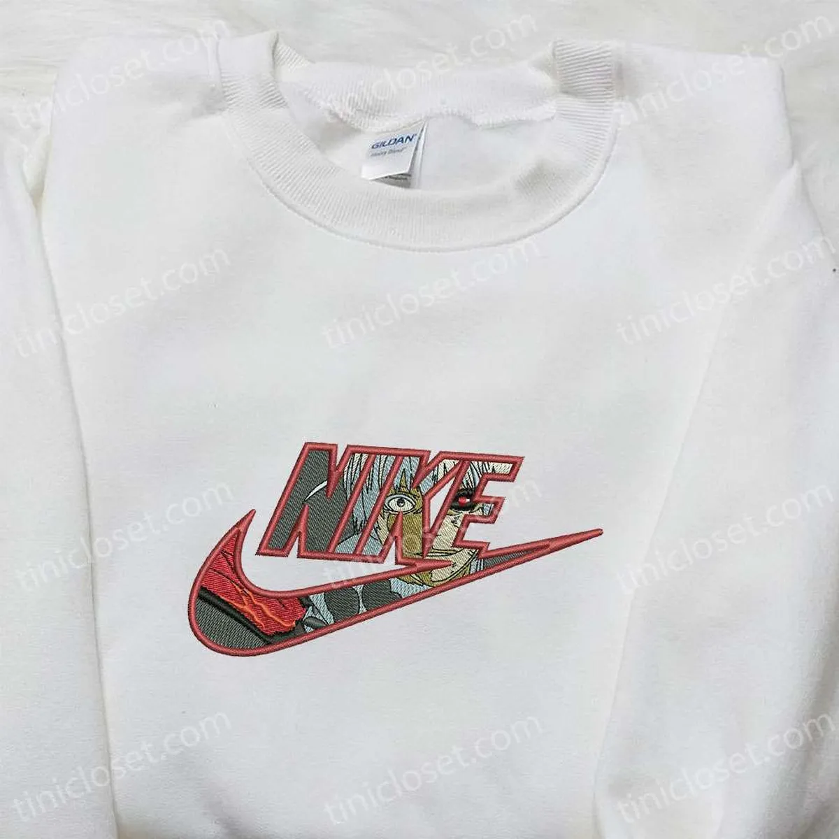 nike x ken kaneki anime embroidered sweatshirt tokyo ghoul embroidered hoodie best birthday gift for family khstv